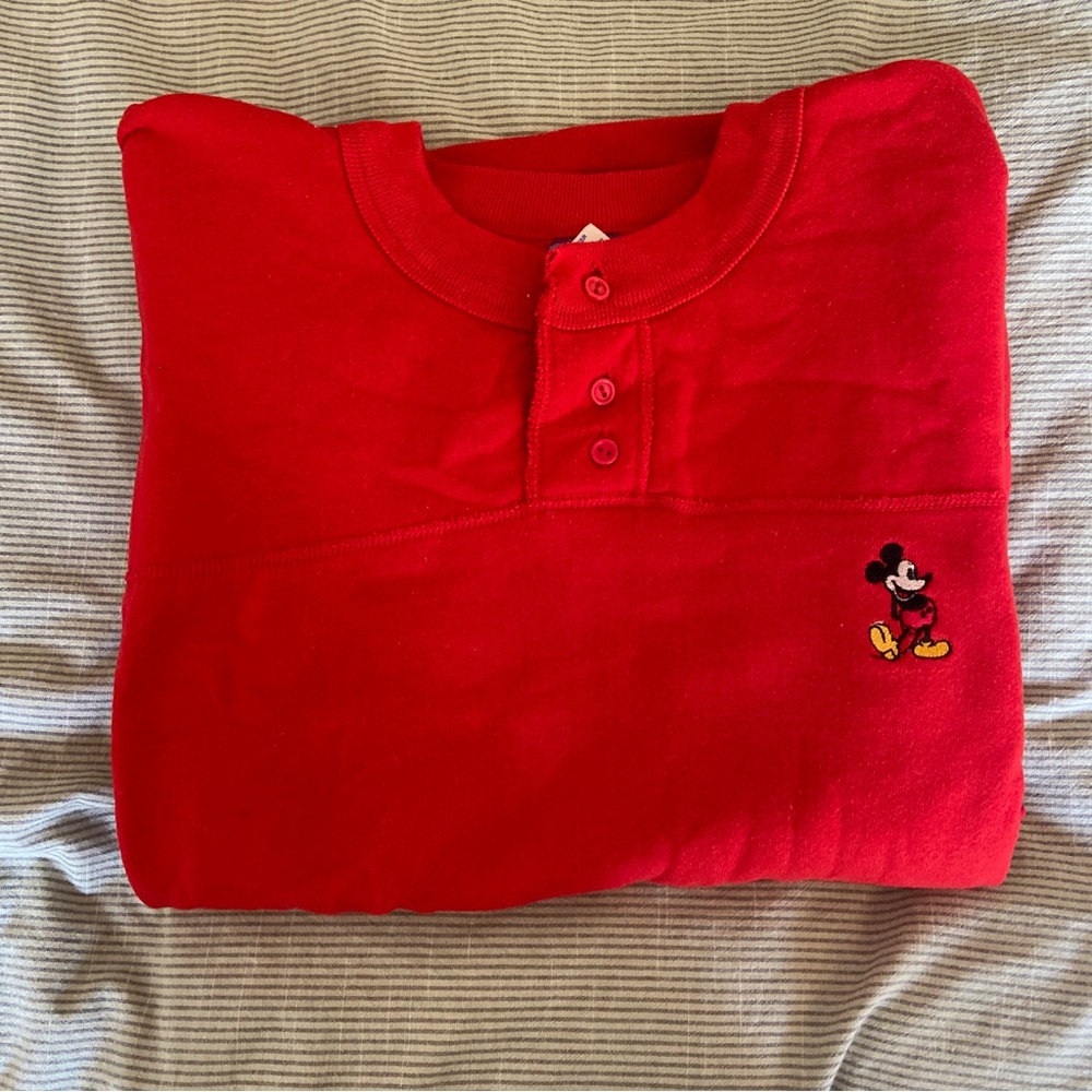 Red Mickey Mouse Sweatshirt